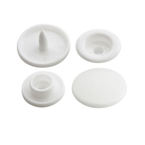 Trimming Shop White Genuine KAM Snaps T5 (Size 20) Plastic Resin Buttons  Snap Fastener Press Studs for Woollen Clothing, Kids Wear, Diapers, Bibs,  DIY