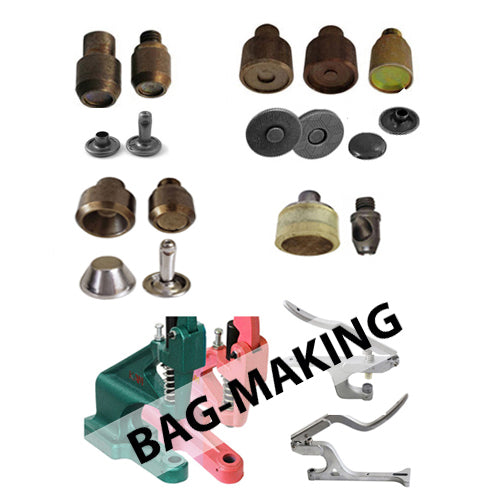Rivet, Purse Feet & Magnetic Snap Press Bundle for BAG-MAKING - KAMsnaps®