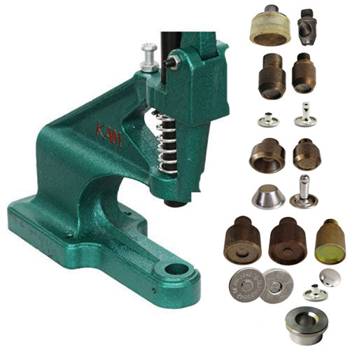 The Green Machine Hand Press® with KAM Snap Poppers Die Set
