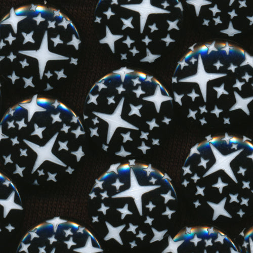 Plastic KAM Snap Fastener Buttons Engraved Twinkle Sparkle