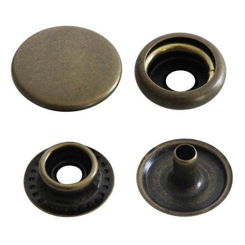 Metal Leather Snap Buttons 12mm Spring Snap Fasteners Kit Press