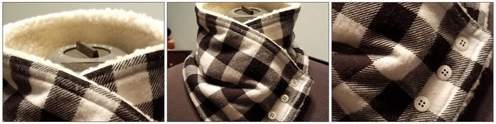 Cozy Cowl Neck Warmer Made with KAM Snap Fasteners (Tutorial)