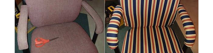 Reupholster Drabby Old Chairs With KAM Snaps