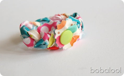 Braided Fabric Bracelet with KAM Snaps