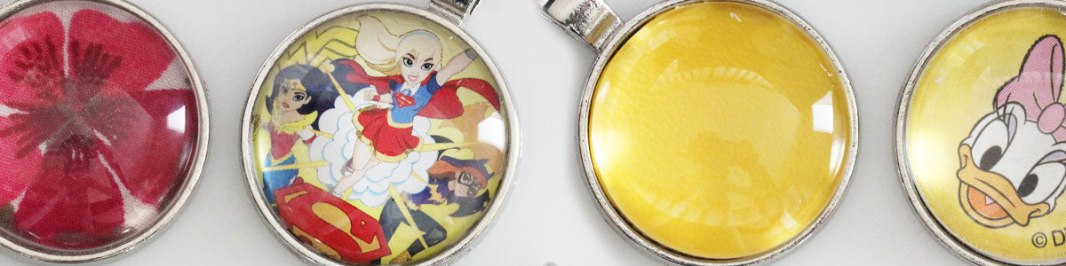 Make Super Easy Glass Cover Pendants With Scrap Paper, Fabric, and More (No-Sew Tutorial)