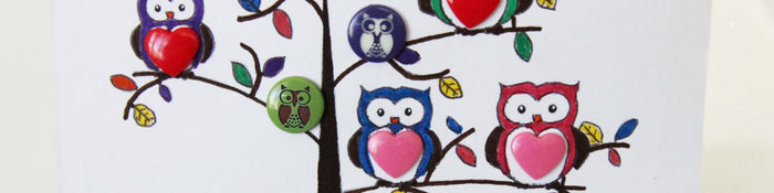 How To Make a Handmade Owl Themed Greeting Card with Engraved KAM Snap Fasteners (Tutorial)