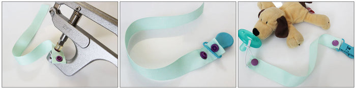 How to Make a No-Sew Pacifier Clip Holder with KAM Snap Fasteners