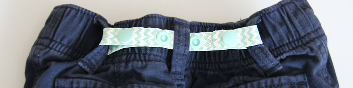 No-Sew Toddler Waistband Cincher / Maternity Elastic Waistband Extender Snap Belt (Tutorial)