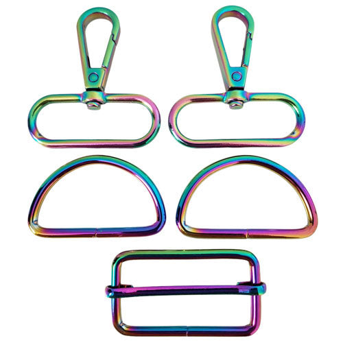 1.5" or 2" Bag-Making Strap Hardware Sets (5pcs)