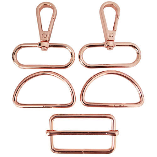 1.5" or 2" Bag-Making Strap Hardware Sets (5pcs)