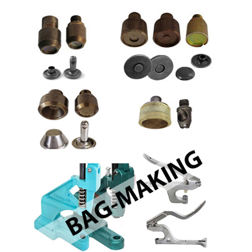 Rivet, Purse Feet & Magnetic Snap Press Bundle for BAG-MAKING