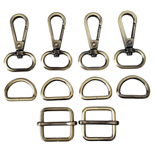 3/4" Bag-Making Strap Hardware Sets (10pcs)
