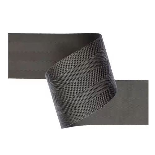 2" BLACK Seatbelt Webbing (3 yards)
