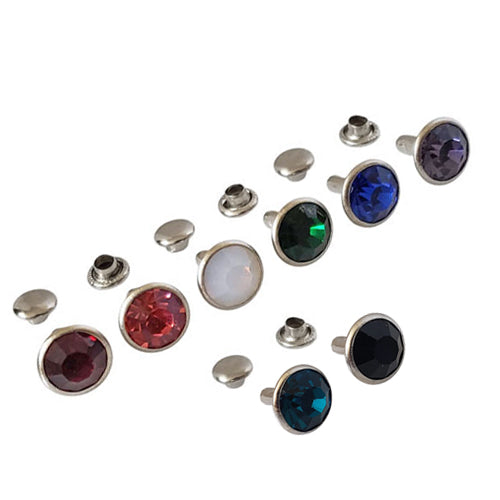 Square Rhinestone Rivet Crystal Rhinestone Rivets - KAMsnaps®