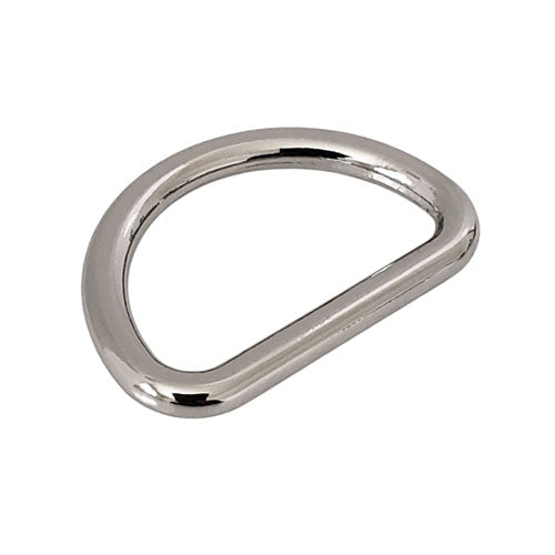 3/4" Silver D-Rings (10-Pack)