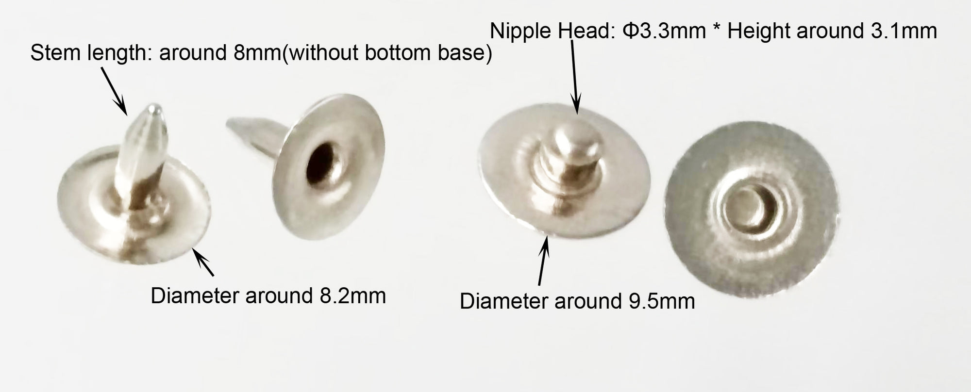Nipple Rivets (50 Sets)
