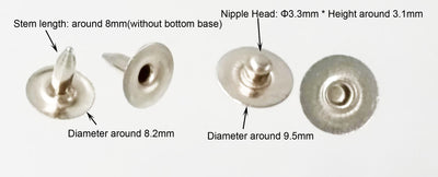 Nipple Rivets (50 Sets)