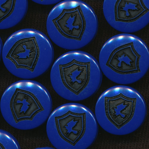 Raven Button Plastic KAM Snap Fastener Buttons Engraved - KAMsnaps®