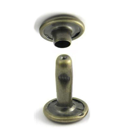 EXTRA LONG 6mm Double Cap Rivets (50 Sets)