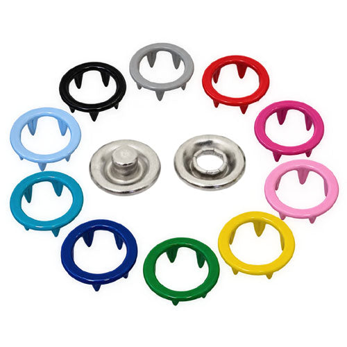 Size 16 OPEN-RING Snaps Multi-Color Pack (250 Sets)