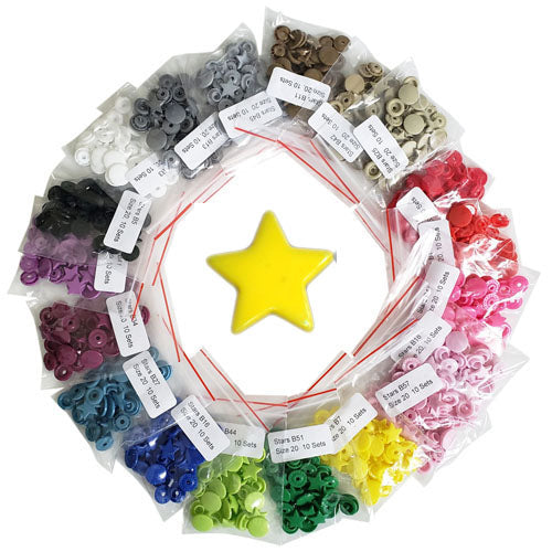 STARS Multi-Color Snaps (190 Sets)