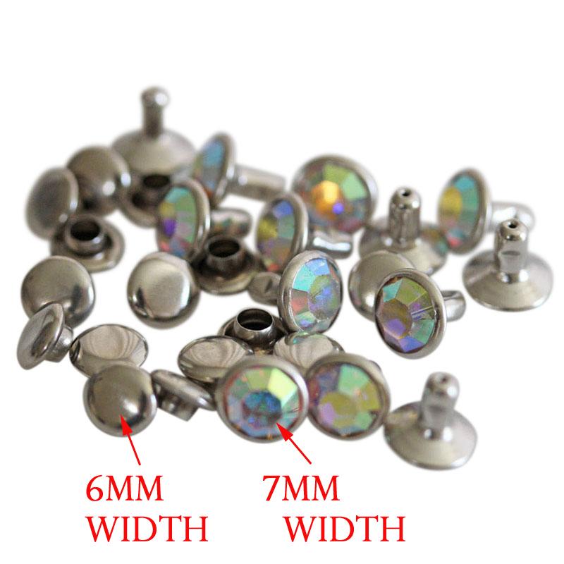 Square Rhinestone Rivet Crystal Rhinestone Rivets - KAMsnaps®