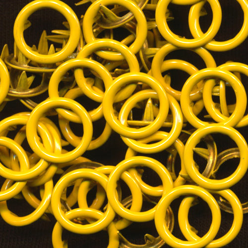 Size 16 Open-Ring Snaps - B10 Sunset Yellow (25 Sets)
