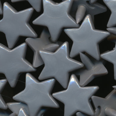 KAM Fastener Button Snaps Star Shaped Stars Shapes B13 Medium Silver