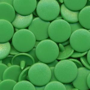 KAM Plastic Snaps Snap Fasteners Size 20 Sets B14 Spring Green Matte