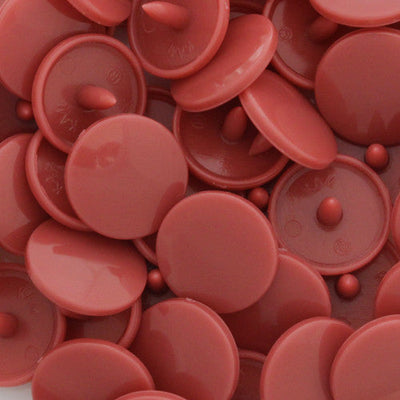 KAM Plastic Button Snaps Size 20 Regular Complete Sets B15 Dusty Rose