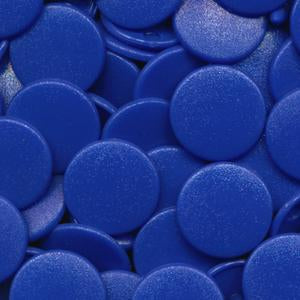 KAM No-Sew Button Snaps Size 20 Complete Sets B16 Royal Blue Matte