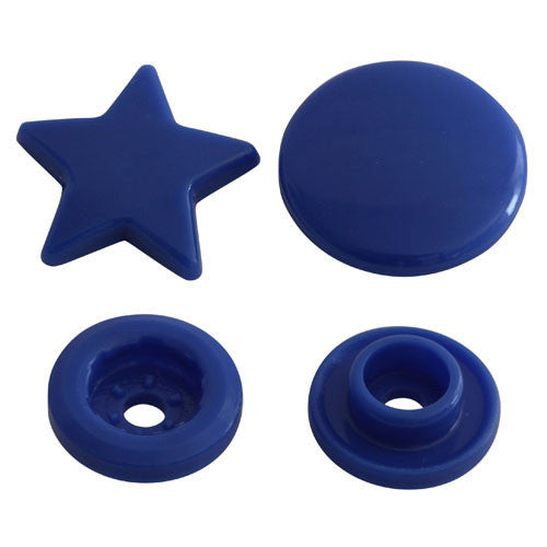 KAM Plastic Snaps Star Shape Stars Shapes Size 20 Complete Set Caps Socket Stud