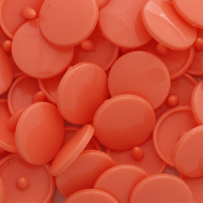 KAM Snap No-Sew Fasteners Size 20 Regular for Cloth Fabric B17 Coral