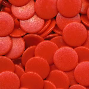 KAM Plastic Snaps Snap Fasteners Size 20 Sets B1 Orangey Red Matte