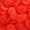 KAM Plastic Snaps Size 20 Parts Caps Sockets Studs B1 Orangey Red