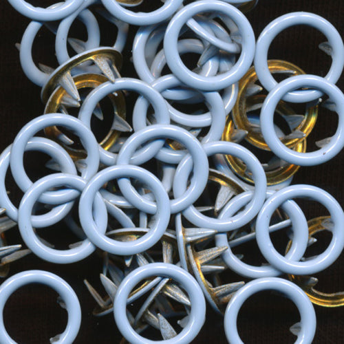 Size 16 Open-Ring Snaps - B20 Pastel Blue (25 Sets)