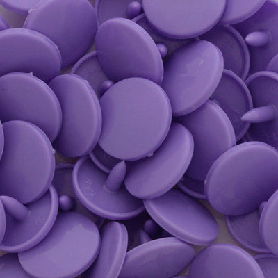 KAM Plastic Snaps Button Snap Fasteners Size 20 Sets B28 Dark Lavender