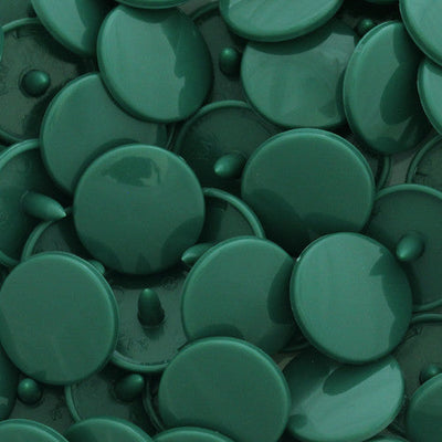 KAM No-Sew Button Snaps Size 20 Complete Sets Glossy B31 Hunter Green