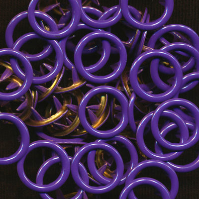 Size 16 Open-Ring Snaps - B35 Purple (25 Sets)