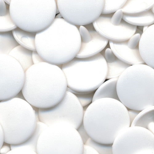 KAM Plastic Snap Fasteners Size 16 Professional Grade B3 White