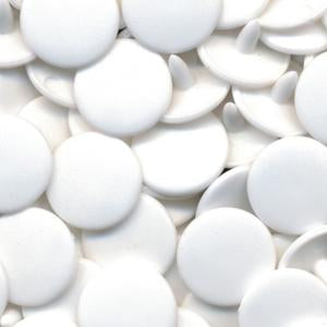 KAM Plastic Snaps Button Snap Fasteners Size 20 Sets B3 White Matte