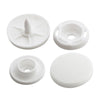 KAM Professional Plastic Snaps Large Size 22 B3 White Complete Sets