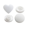 KAM Plastic Snaps Heart Shape Hearts Shapes Size 20 Complete Set Caps Socket Stud