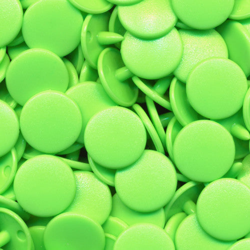 KAM Plastic Snaps Size 16 T3 for Baby Clothing Matte B50 Lime Green