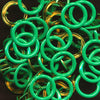 Size 16 Open-Ring Snaps - B51 Kelly Green (25 Sets)