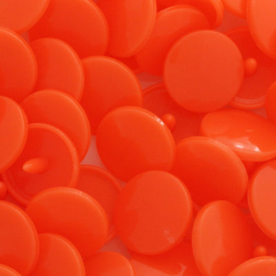 KAM Plastic Snaps Size 20 Parts Caps Sockets Studs B52 Dark Orange