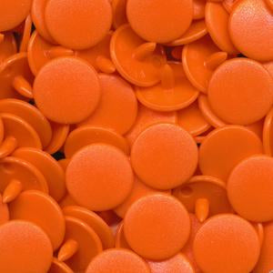 KAM Plastic Snaps No-Sew Snap Fasteners Size 20 Sets B55 Orange Matte