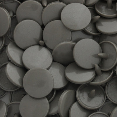 KAM Plastic Snaps Size 20 Parts Caps Sockets Studs B60 Dark Silver