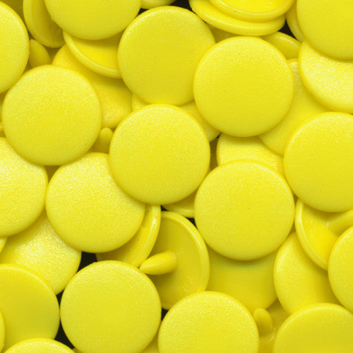 KAM Plastic No-Sew Snaps Size 16 Regular Complete Sets B7 Yellow