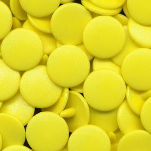 KAM Plastic Snaps Button Snap Fasteners Size 20 Sets B7 Yellow Matte 